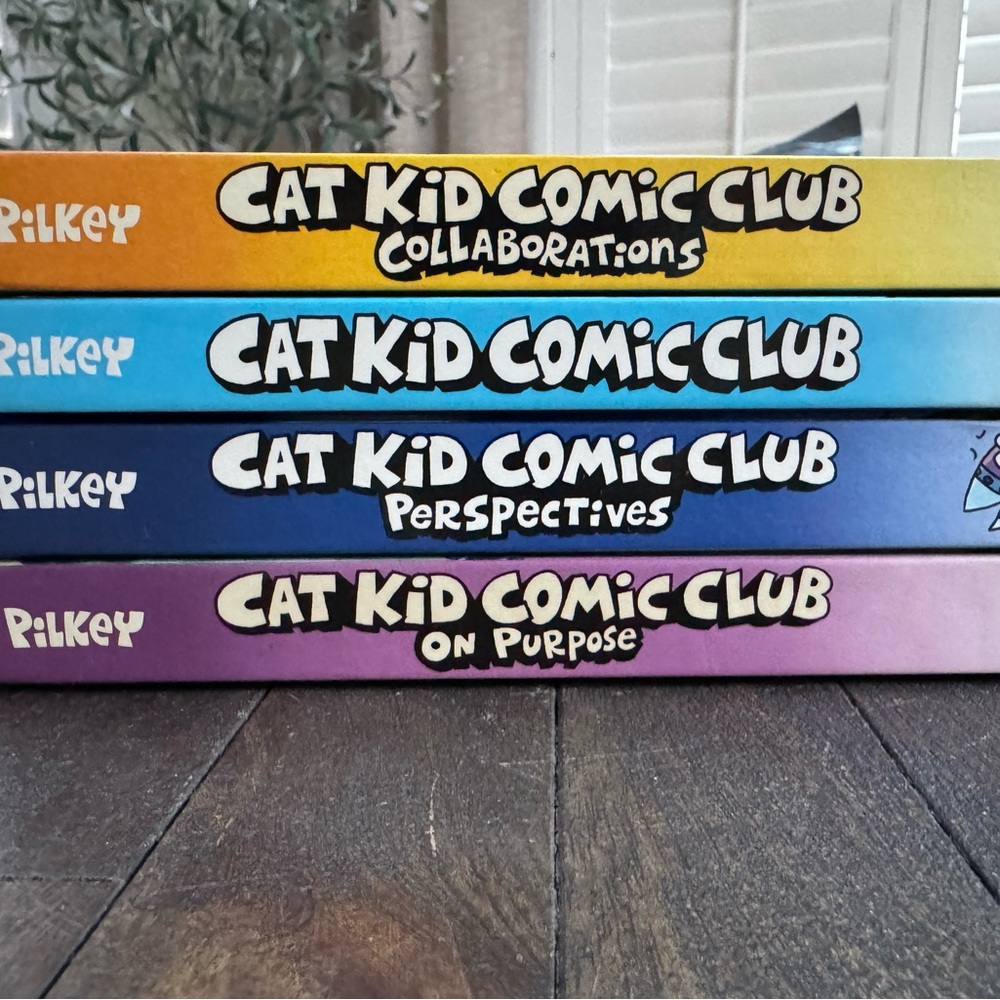 Four Cat Club Comic Books. By Dav Pilkey